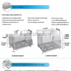 Storage Metal Cage / Metal Breeding Cage / Pallet Cages for Sale thumbnail-3