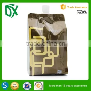 Trending Hot Products Plastic Waterproof Laminated Beverage Pouch With Spout for Beer and Wine thumbnail-1
