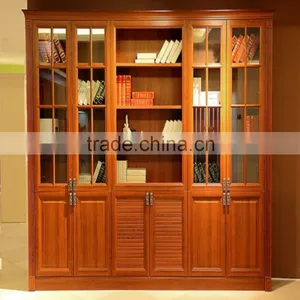 Customized Solid Wood Library Cabinet thumbnail-2