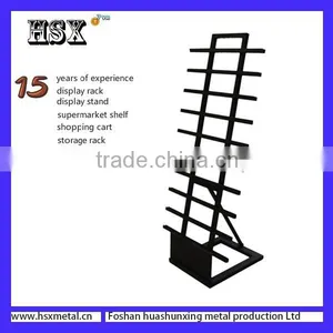 Metal Floor Carpet Display Rack Floor Rack HSX-FR002 Metal Stand Racking Supermarket Stands thumbnail-2