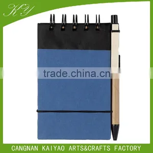 Wholesale Stationery Notebook a5 Eco Recycled Fsc Paper Spiral Notepads With Pen thumbnail-6