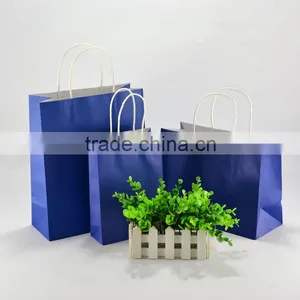 Luxury Brown Kraft Paper Carrier Bag With Twisted Handle thumbnail-1