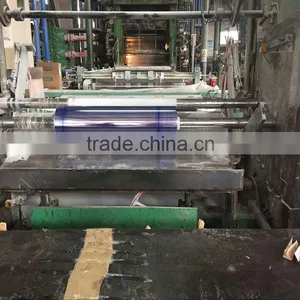 2016 China Jiangsu Supply Normal Clear Blue PVC Film Rolls For Plastic Bags thumbnail-3