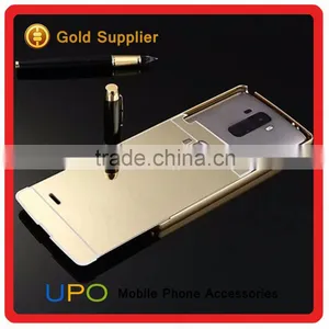 [UPO] Luxury Mirror Phone Case for LG G4, Shockproof Aluninum Bumper Mirror Back Case for LG G4 thumbnail-3