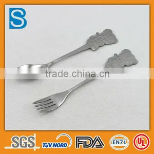 Cartoon Handle Stainless Steel Fork Spoon thumbnail-3