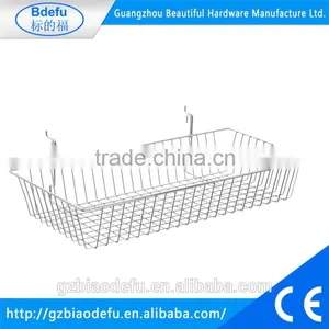 Chrome Wire Basket for Grid Mesh Panels thumbnail-1