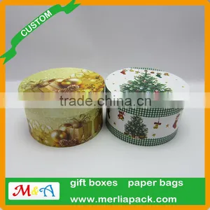 Hot Sale 2016 Christmas Collections Boxes Cylinder Paper Tube Boxes thumbnail-3