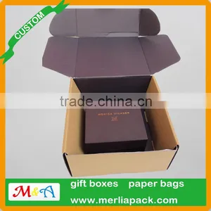 F Flute Double Side Printing Corrguated Box Jewelry Set Recycled Boxes thumbnail-1