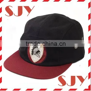Hot Sale Flat Peak Fitted Snapback 5 Panel Golf Cap thumbnail-1