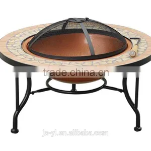 Round Outdoor Cooking Oven With Mosaic Surface thumbnail-1