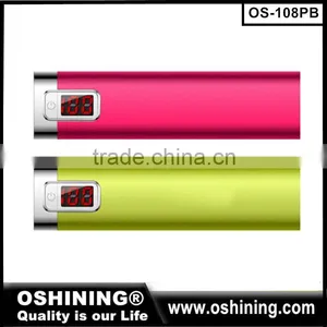 LED Mini Power Bank Smart Phone Charger,High Quality Promotional Portable Power Bank With Stainless Casing thumbnail-1