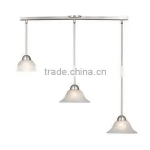 Brushed Nickel 3 Light Full Sized Pendant thumbnail-1