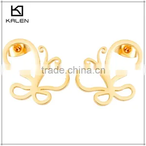 Earrings Saudi Gold Jewelry Fashion Zircon Stud Earrings thumbnail-4