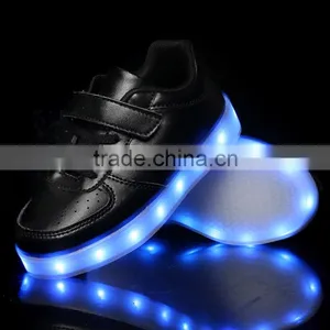 2016 Hot Selling Wholesale Buckle Strap Kids Shoes Kids Light Up Shoes thumbnail-5