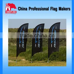 Custom Outdoor Banner Stands Displays Beach Feather Flag Pole thumbnail-1