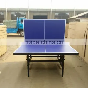 Modern Hot Sell 15/18/25mm Outdoor Aluminium Foldable & Movable Tennis Table thumbnail-5