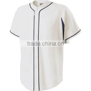 2015 Latest Blank Baseball Jersey, Plain Baseball Jersey Wholesale thumbnail-1