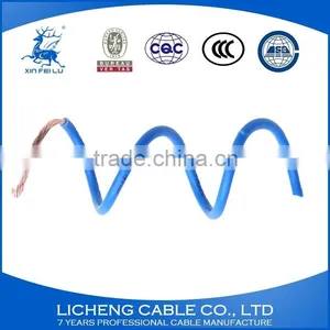 PVC Building Flexible Electric Wire Blue House Wiring 10mm2 thumbnail-3