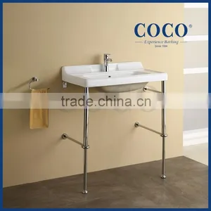 Bathroom Stainless Cabinet With Ceramic Basin thumbnail-1