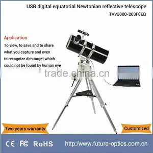 TVV5000-203F8EQ 5.0MP USB Digital Equatorial Newtonian Reflective Telescope thumbnail-1