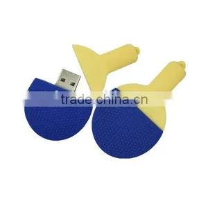8GB Soft PVC Table Tennis Bats Shaped Usb Flash Drive Gift 100% Real Capacity Usb Flash Disk Memory USB 2.0 With Key Chain thumbnail-1