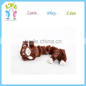 Beautiful Plush Stretchy Brown Monkey Toys for Kids thumbnail-1