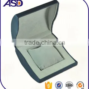 High-grade Cheap Blue Velvet Watch Box Custom Made Logo Printing Watch Boxes thumbnail-2