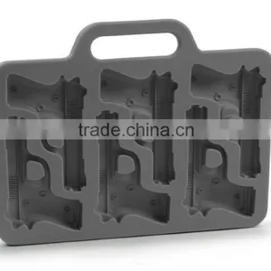 Vktech Bar Party Drink Ice Tray Cool Pistol Gun Ice Cube Style Ice Mold Ice Maker Mould thumbnail-2