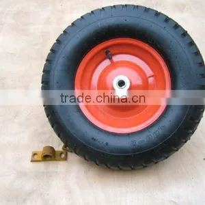 3.00-8 Wheel / 3.00-8 Rubber Wheel With Red Rim and 13x3 Wheel thumbnail-4