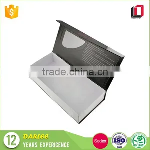 Professional OEM Custom Logo Printed Magnet False Eyelashes Packaging Box With Clear Window thumbnail-4