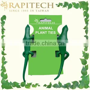 Green Animal Lizard Plant Ties Plastic Tree Tie thumbnail-1