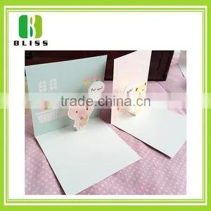 Wholesale 3d Pop up Custom Printing Folding Paper Reat Handmade Border Greeting Card Designs thumbnail-1