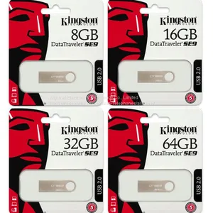 Kingston 8GB 16GB 32GB 64GB DataTraveler SE9 USB 2.0 Flash Pen Drive DTSE9H thumbnail-1