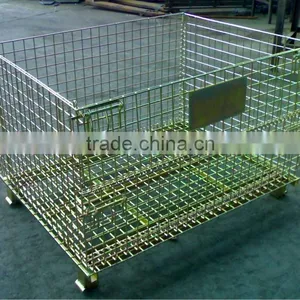 2013 Hot Sale High Qulity Wire Mesh Containers, Mesh Container, Wire Container for Industrial Warehouse Storage thumbnail-1