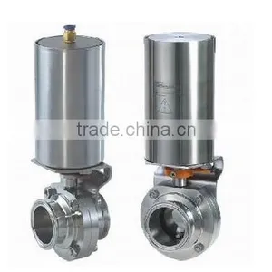 Popular Tri-clamp Connection Electric/penumatic Butterfly Valve thumbnail-3