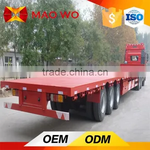 Factory Direct Hot Sale 20ft 40ft 3 Axle Flatbed Semi Trailer thumbnail-5