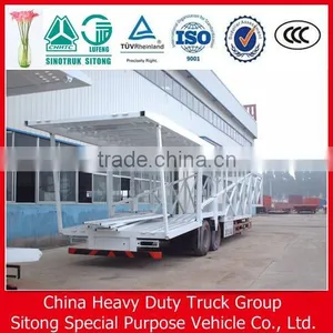 Hydraulic Vehicle Carrier/Car Transport Semi Truck Trailer thumbnail-1