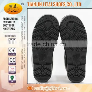Hot Selling Black PVC Safety Rain Boots With Steel Toecap thumbnail-5