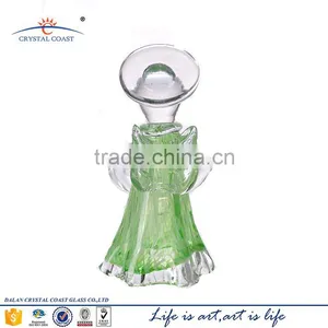 Hand Blown 6.3''H Glass Angel Candle Holder thumbnail-3