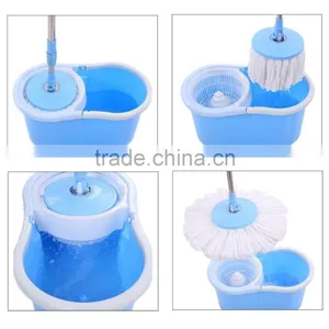 Bucket System And Complete Swivel Rotating Magic Mop 2 Mop Heads thumbnail-3