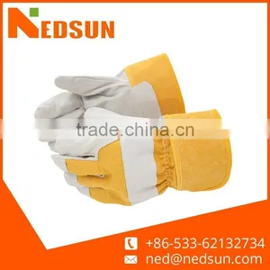 Durable Twill Working Pig Leather Gardening Gloves thumbnail-1