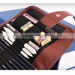 Factory Wholesale 72 Colored Pencil Roll Up Bag Canvas Pencil Wrap thumbnail-2