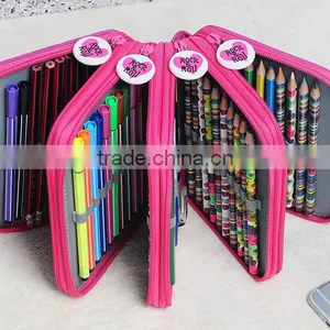 Factory Wholesale Drawing Sketching 36 Pieces Canvas Roll Up Pencil Case thumbnail-6