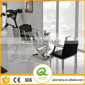 TH316 Room Table Furniture Kitchen Tables Rectangular Glass Dining Table thumbnail-1