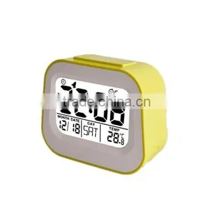 Digital LCD Calendar With Backlight and Natural Music, LCD Talking Alarm Clock thumbnail-1