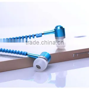 Creative Zipper Metal Earphone OEM Luminous Earphones thumbnail-5