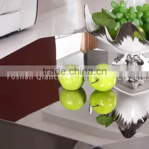 Polyhedron Mirror Silver Stainless Steel Coffee Table thumbnail-4