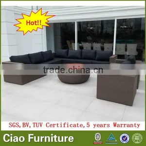 Modern Outdoor Rattan Sofa Set Garden Furniture thumbnail-1