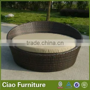 Antique French Style Garden Furniture Rattan Outdoor Day Bed thumbnail-2