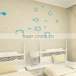 Special Custom Fish Shape Wooden Wall Stickers thumbnail-2